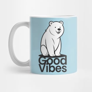 Good Vibes Polar Bear Mug